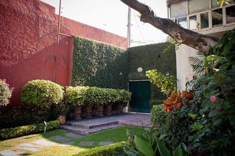 Entry door by Casita - the housekeeper/cook lives on the first floor of Casita
