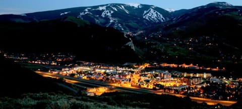 The town of Avon and its scenic surroundings.  Property is in lower right quad