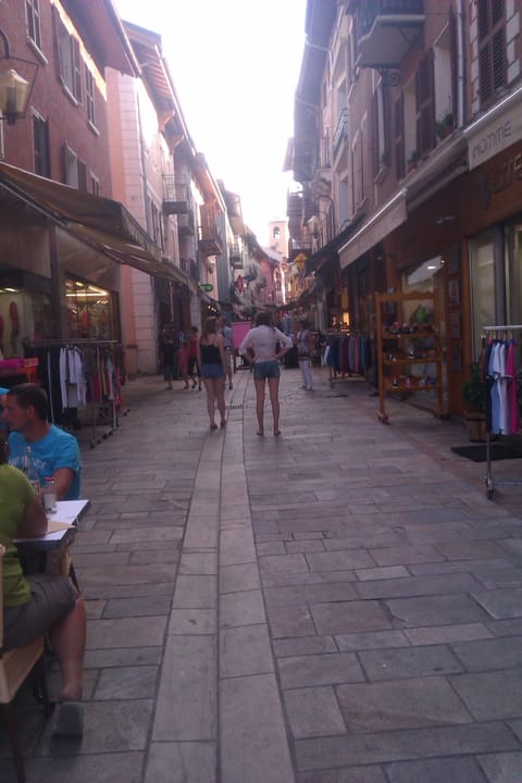 High Street Bourg St Maurice in summer
