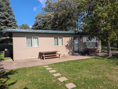 Lake side of the cabin, we call it the front door.