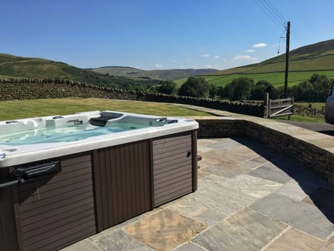 Time now has a hot tub with a view