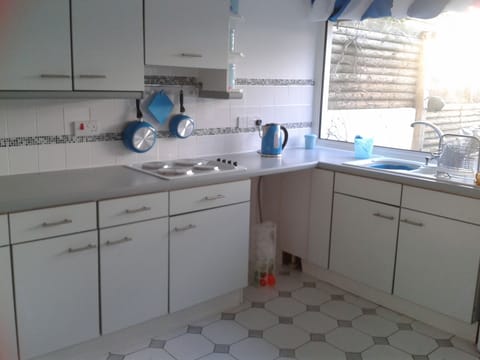 Kitchen overlooks secluded south facing garden