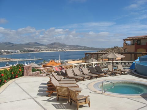 Fantastic view from one of the two  Ridge hot tubs looking north to Cabo.