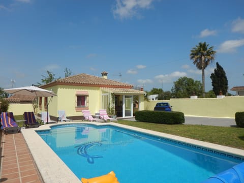 Front of villa