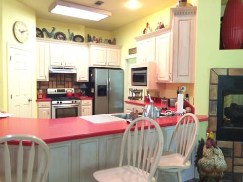 Kitchen designed for cooking, entertaining and eating