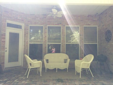 Back porch with total privacy