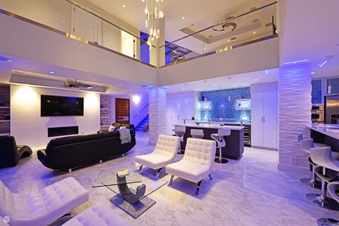 Main living area looking toward bar