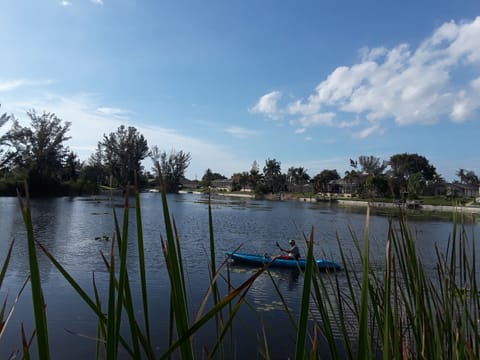 kayaking right from your back backyard