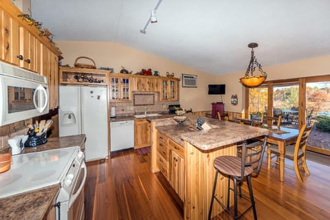 Plenty of counter space for a big group and intimate enough for a small family