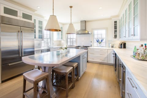 Kitchen is large and great for entertaining or enjoying a family breakfast. 