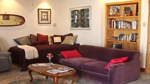 Extra bed in corner of living room and sofa sleeper couch