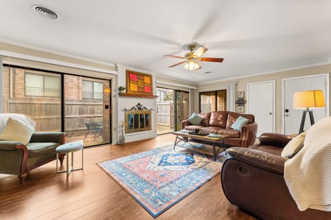 Living Room.  Fended in Patio in the background. 