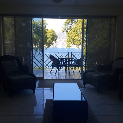living room and balcony 