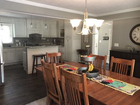 Kitchen and dining area