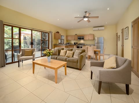 over view or the open plan living area 