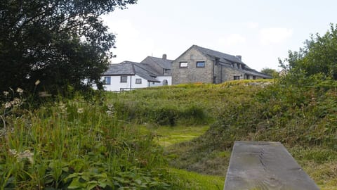 Looking towards Barn , the laundry room and Stable Cottage from the lakes/ground
