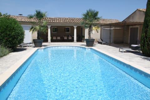 The pool and pool house