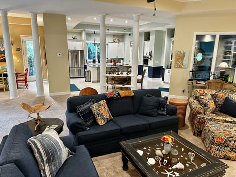 Curiosity coffee table of found things.