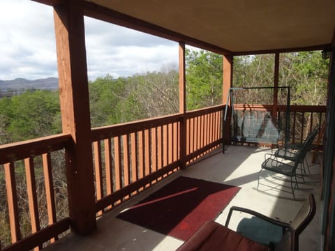 Large Porch With Near and Distant Mountain Views