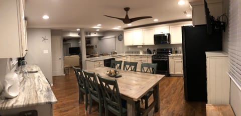 another view of kitchen from back door