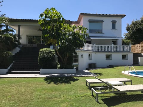 Rear view of the villa