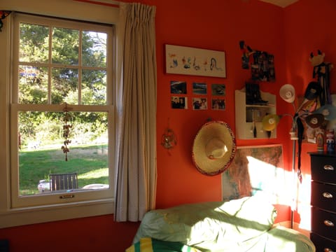 Bedroom, facing yard