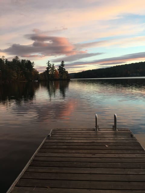 View from front of home/boat dock.