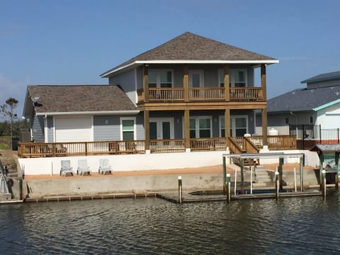 View from Across Canal to the Back of Home