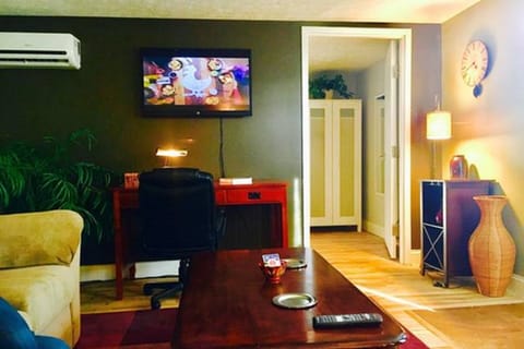 Living room Newly updated 55" Smart TV