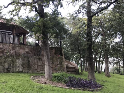 View of small part of huge lakeside yard