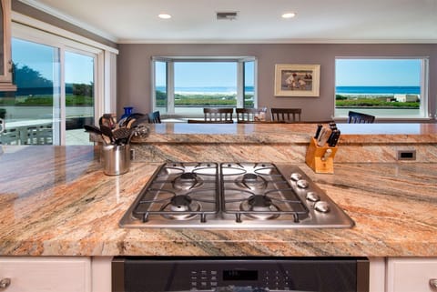 The chef will appreciate this kitchen with high-end appliances.