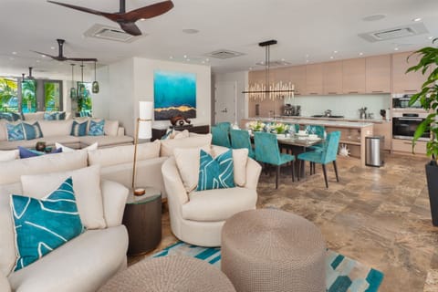 Experience paradise in this chic open concept villa on the beach