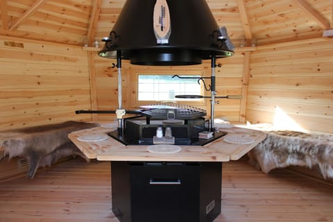 BBQ cabin interior