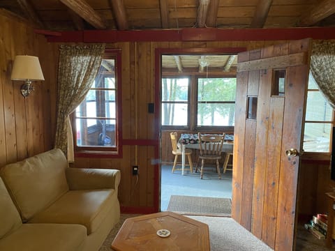Living room and porch