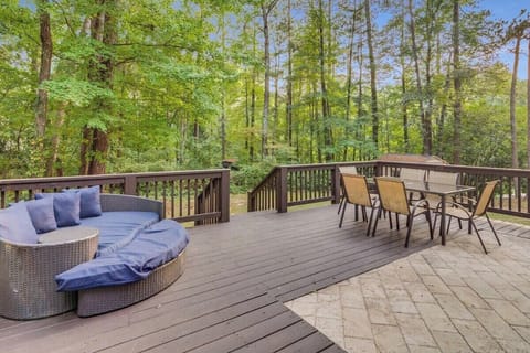 Transform your outdoor space into a dining oasis with this grill and cozy seating, perfect for enjoying meals with family and friends in the great outdoors.