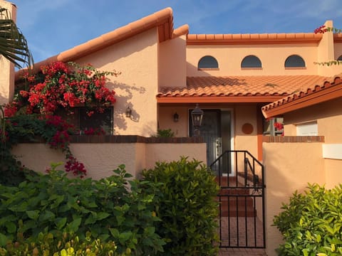 Front of villa