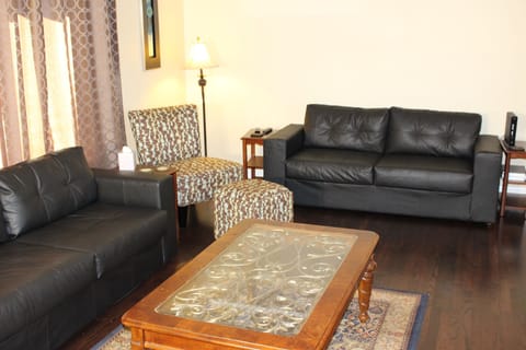 living room has 2 full size couches