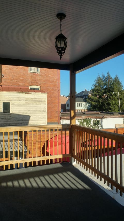 Rear Deck overlooking Brewery Courtyard