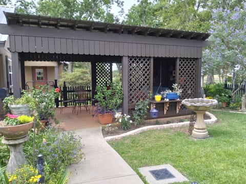 Pergola has been updated for a touch more privacy