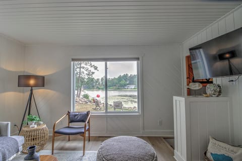 Large picture window to enjoy views of the water and wildlife.