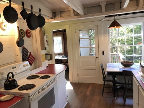 Kitchen with MBR beyond to left