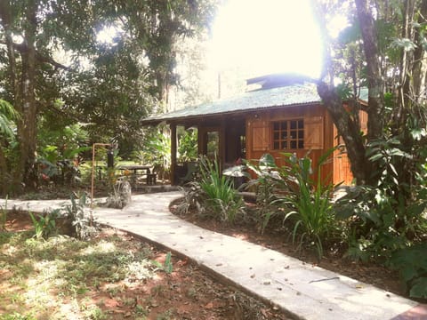 house # 4, 2 rooms( private) , 2 doble beds made with teak...