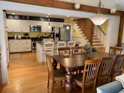 These open areas are great spaces for cooking, eating, and family time