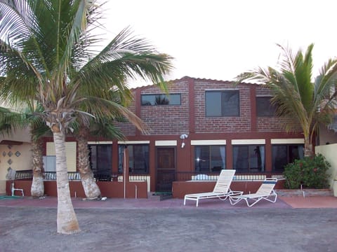 the beach side of our house 