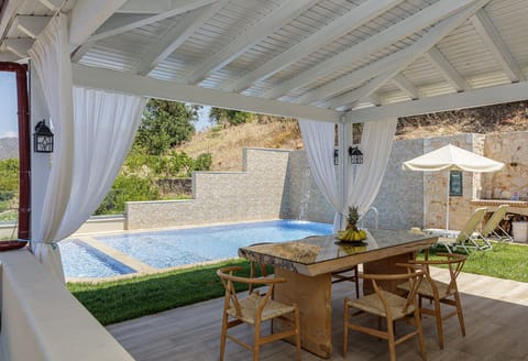 The outdoor area of our bespoke Kampos Villa III.