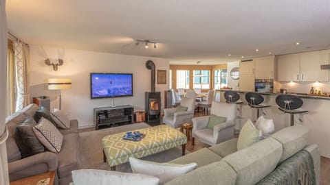 Comfortable seating for 6-8 people