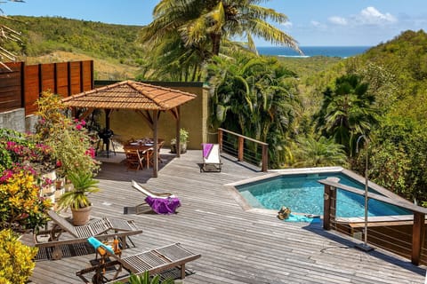 Villa Case Coco, sea view from the large deck