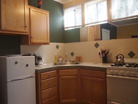Kitchen area, everything you need to cook a meal, fully equipped
