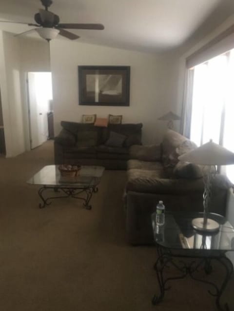 Look from front door into house 