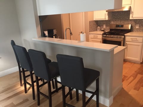 Visit with friends while cooking a delicious meal on the 5 burner stovetop.